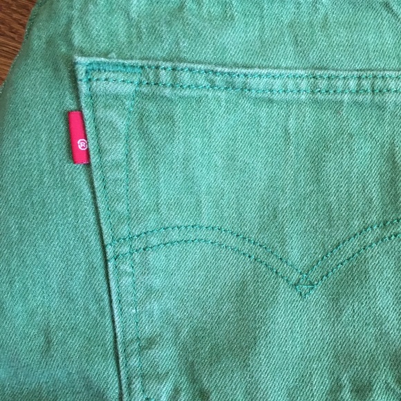 SOLD Levis 501 green button fly jeans 36 x 32 men - Picture 2 of 8